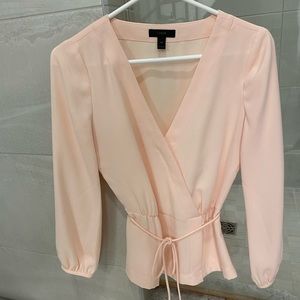 Jcrew faux-wrap blouse 00